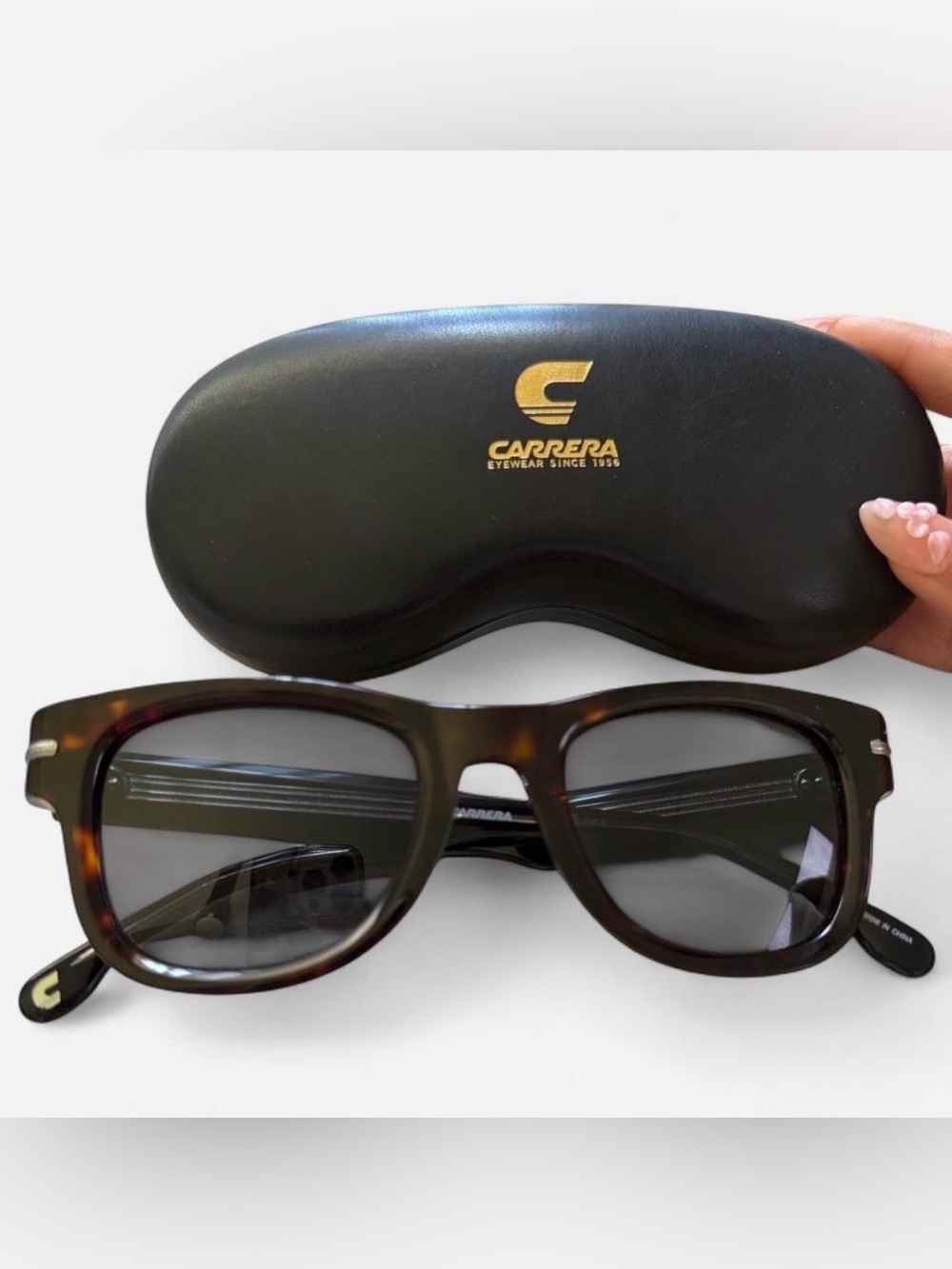 Classic Old Money Carrera 330/S Havana Tortoiseshell Unisex Sunglasses w/Case